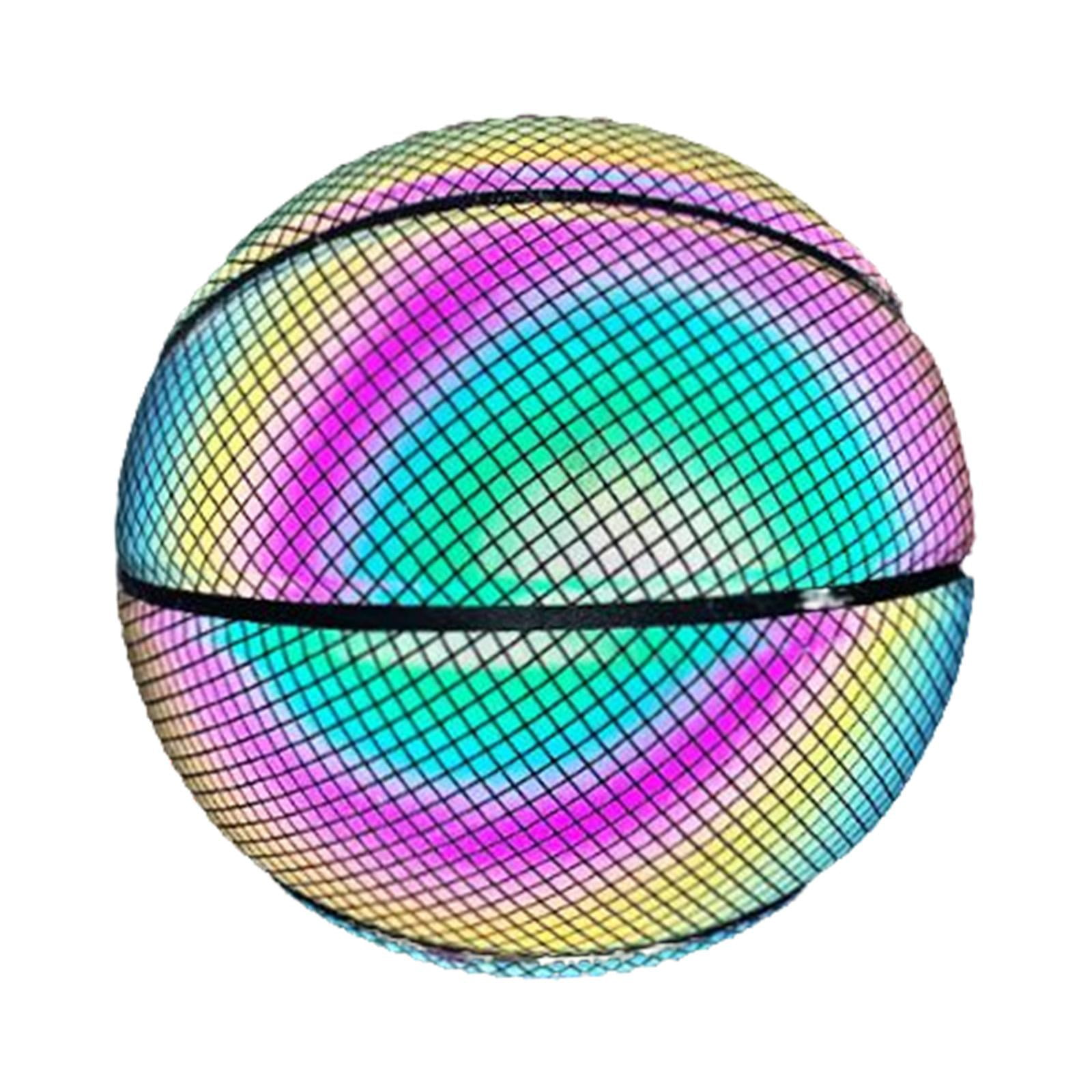 PU Glowing Basketball Training Equipment Glow in The Dark for Girls Boys Style E