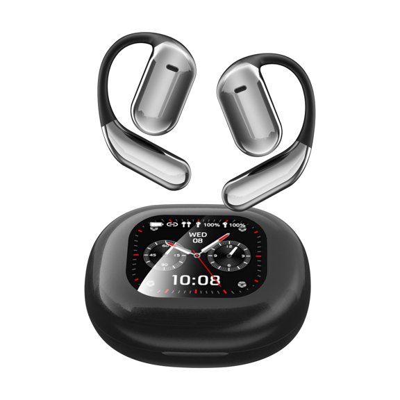 Real Time Translator Earbuds,Headsets with Noise Reduction,Ipx5 Waterproof, LED Display,144 Language Translator Open Ear Headphones in Real Time,for Travel Business Learning