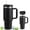 Black, variant on Ochapa 40 oz Tumbler with Handle and Straw, Travel Mug for Car, 2-in-1 Lid Stainless Steel Tumblers