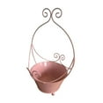 thumbnail image 2 of Vsenkes Vintage Rustic Metal Wall Planter Nordic Plant Holder for Wall Country Decor Pink, 2 of 9