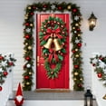 thumbnail image 4 of Christmas Front Door Backdrop Decorations Multicolor with Xmas Snowman and Bells for Home Indoor Outdoor Winter Holiday Party Decor, 4 of 4