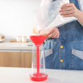 thumbnail image 5 of ABPETE Rotary Flour Sifter Large Capacity Clear Flour Mixing Cup Handheld Tapioca Baking Dispenser Sieve Container Kitchen Cooking Tools Blue, 5 of 8