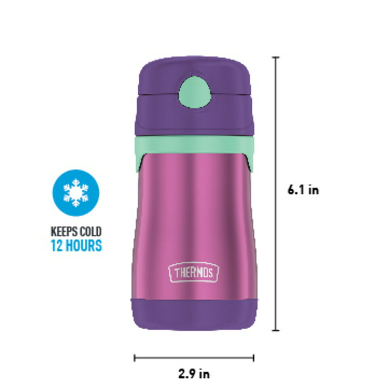  Baby thermos with straw 355 ml purple - Stainless steel  vacuum insulated bottle - THERMOS - 24.02 € - outdoorové oblečení a  vybavení shop