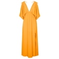 thumbnail image 4 of Robes Maxi pour Femmes 2023 avec Manches Robe Maxi d'Été Décontractée pour Femmes Bohème à Fleurs Col en V Manches Courtes Bouffantes Robe de Plage Longue Robe Évasée Robe à Manches Courtes en Liquidation, 4 of 8