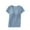 Light Blue, variant on Nmnitkp Summer Pajamas for Women Loose Round Neck Solid Color Lapel Short-Sleeved Blouse & Sleepwear With Built In Bra