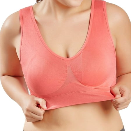 

Women Sports Bra U Shaped Daily High Elastic Solid Ultra Thin Wire Free Workout
