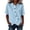 Blue, variant on YVNAURA Womens Casual Tops Irregular Hem Blouse High Low Shirt Plain V Neck Relaxed Fit European Style Cute Going Out Loose Fit Tunic, Blue,L