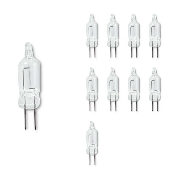 Bulbrite Pack of (10) 20 Watt Dimmable Clear T3 Bi-Pin (G4) Xenon Light Bulb