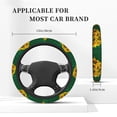thumbnail image 3 of Cauagu Sunflowers in Bucket Print Car Steering Wheel Cover - Universal Car Accessory for Diverse Cars for Steering Wheel with a Diameter of 14.5"-15", 3 of 7