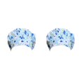 thumbnail image 1 of Transemion Operating Hats Nurse Durability Gourd-shaped Button Bright Colors Tie Back Multifunctional Work Uniform Working Caps G-07 2Set, 1 of 6