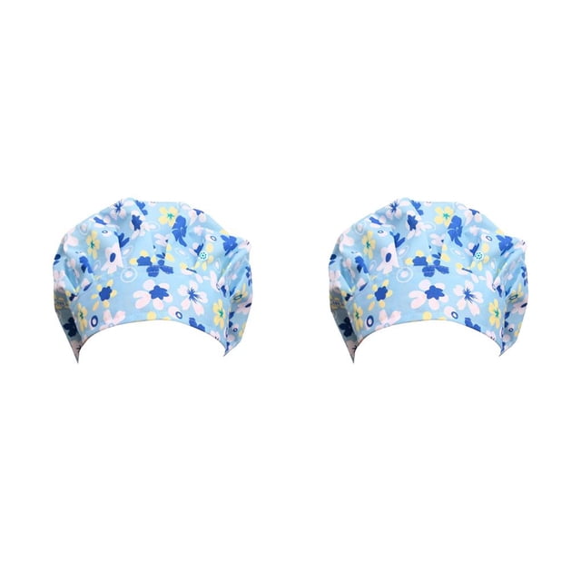 Transemion Operating Hats Nurse Durability Gourd-shaped Button Bright Colors Tie Back Multifunctional Work Uniform Working Caps G-07 2Set