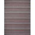 thumbnail image 6 of Benissimo Contemporary Indoor / Outdoor Area Rug STRIPES Collection I 5x7 I Brick, 6 of 6