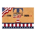 thumbnail image 1 of SIfdSeng Custom Last Name Doormat for 4th of July Patriotic Front Door Welcome Mat with and Design, 1 of 8