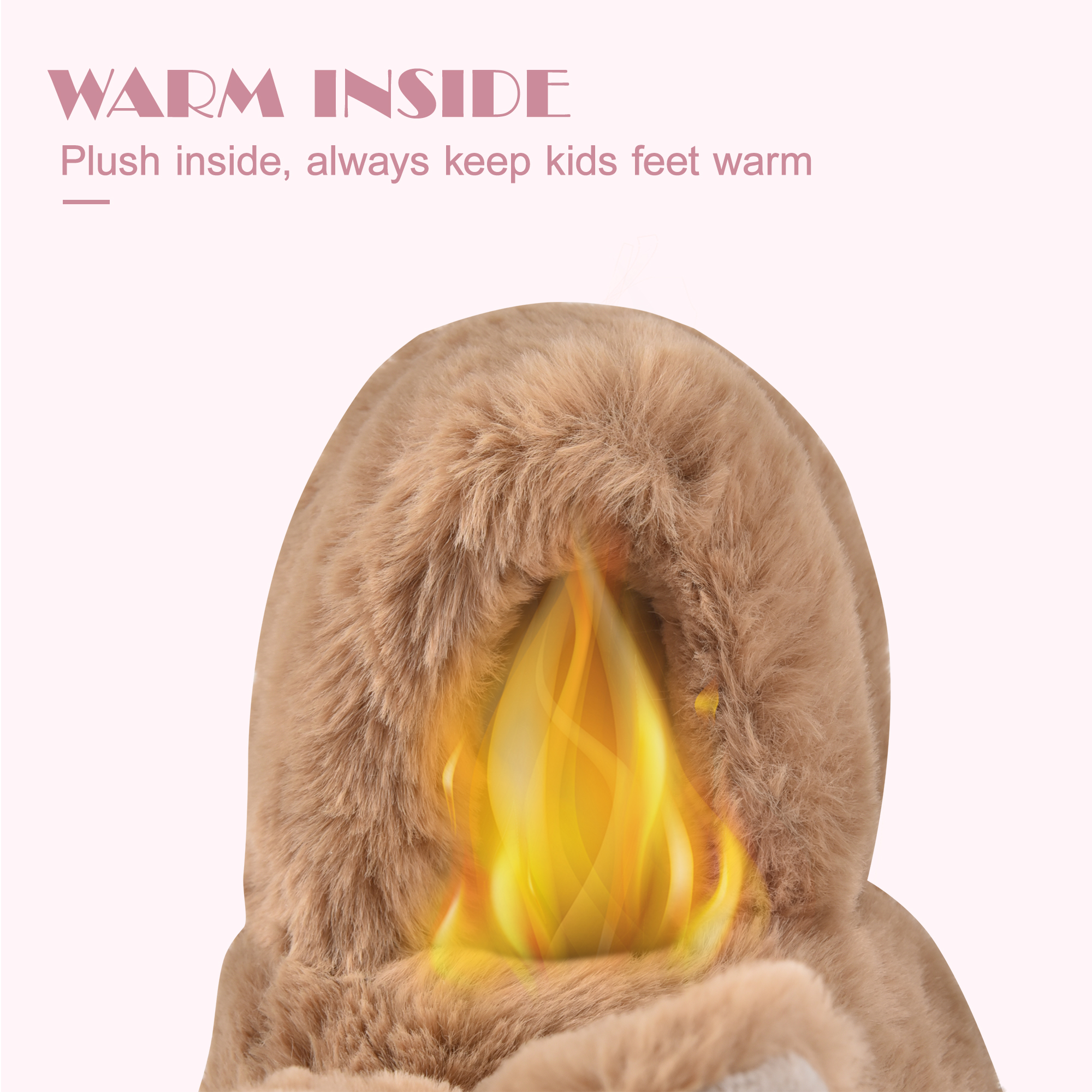 SUYSTEX Kids Bunny Plush House Slippers photo 3
