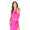 thumbnail image 4 of Conjunto crop top y falda con flor Roman Fashion /Juvenil, 9306 (Fiusha) fucsia CH, 4 of 6