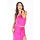 thumbnail image 4 of Conjunto crop top y falda con flor Roman Fashion /Juvenil, 9306 (Fiusha) fucsia G, 4 of 6