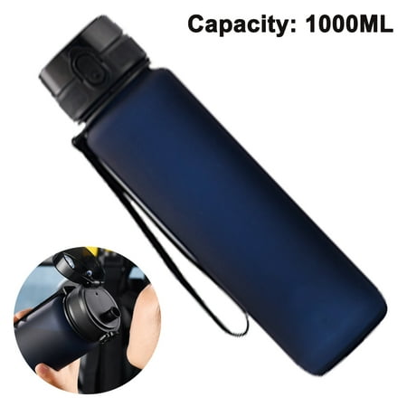 

Sports Water Bottle with Leak Proof Flip Top Lid BPA Free Tritan Reusable Plastic for Gym and Outdoor Blue