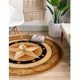 thumbnail image 3 of Rugs.com Pioneer Collection Rug – 4 Ft Round Ivory Medium-Pile Rug Perfect For Kitchens, Dining Rooms, 3 of 8