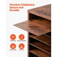 thumbnail image 4 of Literature Organizer, 24-Slot Wood Mail Sorter with Removable Shelves, Paper File Storage, 4 of 10