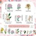 thumbnail image 2 of 20Pcs 10 Styles Flower Enamel Pins Flowers Brooch Pin Bulk Metal Alloy Cartoon Plants Floral Sunflower Tulip Orchid Lapel Brooches for DIY Badges Clothing Jacket Bags Decoration Accessories, 2 of 6