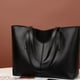 thumbnail image 5 of Bolso de Mano para Mujer para Ordenador portátil, Bolso Shopper de 15,6 Pulgadas, Bolsos de Piel Negros Elegantes, Bolso Grande, Ligero, Elegante, Elegante, para Mujer, para Negocios/Escuela/Compras, 5 of 6