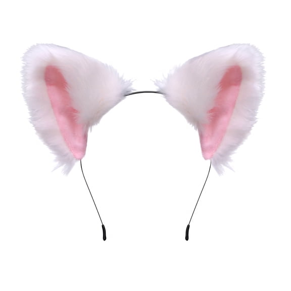 TOPTIE Plush Animal Ears Headband Clawdeen Wolf Ears Party Cat Headwear Foxy Headband