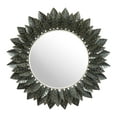thumbnail image 3 of Leaf Round Mirror Black, 3 of 5