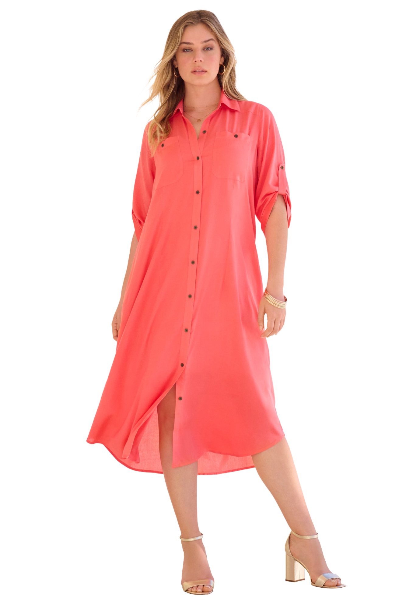 Roaman's Women's Plus Size Printed Maxi Dress - Walmart.com Roaman's Women's Plus Size Printed Maxi Dress - Walmart.com