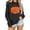 Black, variant on Women Shirts Fall, for Her Sparkly Sequin Pumpkin Graphic Loose Fit Sweatshirt for Trick or Treat and Daily Wear Spooky Style Round Neck Long Sleeve