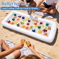 thumbnail image 6 of Yalumo Inflatable Serving Bars 3 Pack, Ice Buffet Salad Trays, Food and Drink Cooler Containers with Drain Plug for BBQ, Picnic, Pool, Party, Luau, Indoor and Outdoor Use, 6 of 7