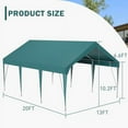 thumbnail image 3 of Carport Heavy Duty Car Canopy UV Resistant Waterproof Portable Garage for Car, Boat, Party, Storage Shed, 3 of 8