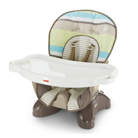 Fisher-Price SpaceSaver High Chair, Green Stripes