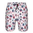 thumbnail image 3 of Fotbe Happy Columbus Day Trajes de Baño Estampados para Hombre, Shorts de Verano de Secado Rápido, Ropa de Playa, Bañadores-3X-Large, 3 of 6