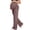 Brown, variant on Maternity Pants Over The Belly Yoga Dress Work Pregnancy Pants Stretchy Lounge Wide Leg Trousers with Pockets,Wine,S