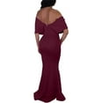 thumbnail image 5 of Womens Sexy Formal Bodycon Fishtail Maxi Dress Elegant Cocktail Party Long Dresses, 5 of 13