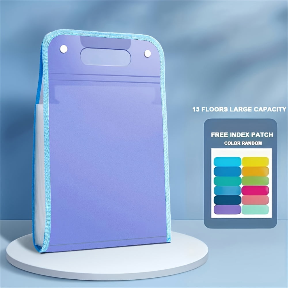 1Pcs/1Pcs Expanding File Organizer with, Accordion File Folders with Labels, Large Capacity, Snap Closure, Document Receipt Bill Organizer for Home Office, Back to School, Letter/A4 Size (Pink)