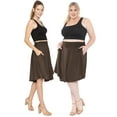 thumbnail image 2 of Stretch Is Comfort Women's and Plus Size Scoop Hem Flare Pocket Skirt | Adult Small- 5x, 2 of 6