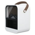 thumbnail image 3 of Calentadores eléctricos para chimenea con llama de imitación, protección contra sobrecalentamiento de 1000W, calentador de espacio portátil silencioso para dormitorio, enchufe CN de 220V, 3 of 5