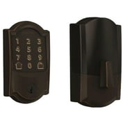 Schlage Encode Smart Wi-Fi Deadbolt مع Camelot Trim باللون البرونزي المسن