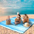 thumbnail image 4 of Manta de playa WIWIGO impermeable a prueba de arena de 200 x 240 cm para 2-8, 4 of 6