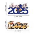 thumbnail image 2 of WRITWAA 4Pcs Assorted Color Graduation Cap Brooch Pins Lightweight Alloy Lapel Pin for Class of 2025 Party Accessories, 2 of 8