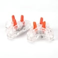 thumbnail image 3 of Terminal De Conector Rápido Conector rápido de terminal de conector rápido de cable en T de 10 piezas (naranja transparente), 3 of 6