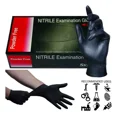 thumbnail image 4 of 100 Guantes Nitrilo Grado Médico Sin Latex Ni Polvo Negros Color Negro Talla G, 4 of 6