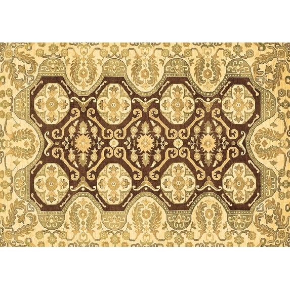 Ahgly Company Indoor Rectangle Oriental Brown Traditional Area Rugs, 8' x 12'