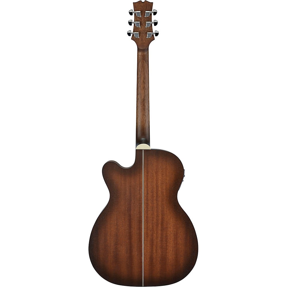 Mitchell T333CE-BST Mahogany Auditorium Acoustic-Electric Guitar - Edge Burst