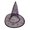 C, variant on Kmonabie Halloween Purple Sheer Witch Hat with Gold Foil Star Print, Transparent Wizard Hat Wide Brim, Costume Party Headwear Dress Up Event Favor