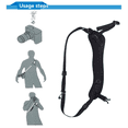 thumbnail image 5 of Single Shoulder Camera Strap Quick Release Anti-Slip Soft Pad Nylon Breathable Curved Strap with Metal Hook for SLR/DSLR,1 * Shoulder Strap,Black, 5 of 8