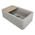 thumbnail image 1 of Transolid RUSSF3319-16 SilQgranite Farmhouse Kitchen Sink Kit in Cafe Latte, 1 of 3
