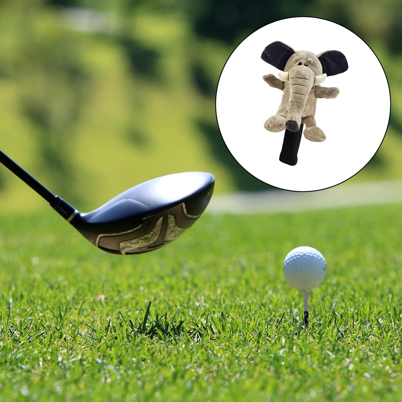 Axioma 2x Funny Golf Club Head Covers Cute Soft Plush Animals Wood Driver Headcover