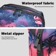 thumbnail image 4 of Flamingo Portable Oxford Cloth Charger Case with Waterproof Design - 5.9x9.44x3.14 in - PC Case, Storage Pouch, Cable Organizer Desk, Cable Box Organizer, 4 of 6